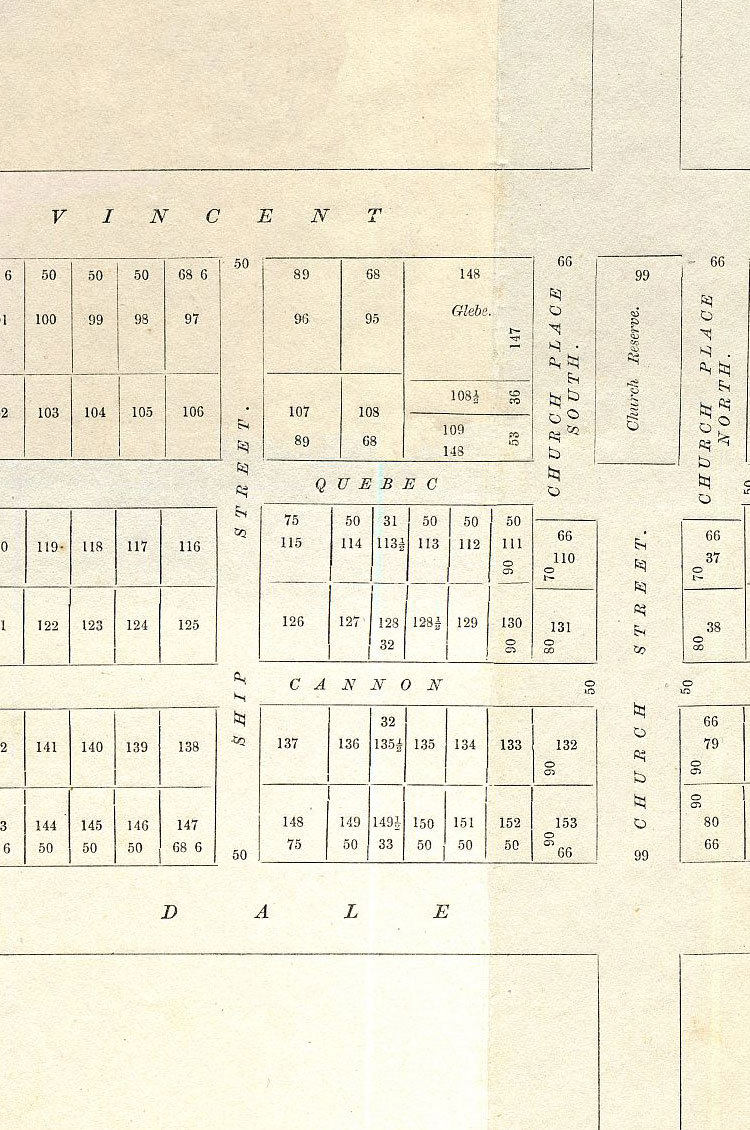 Plan Of Section 2112 B, Port Adelaide, 1852