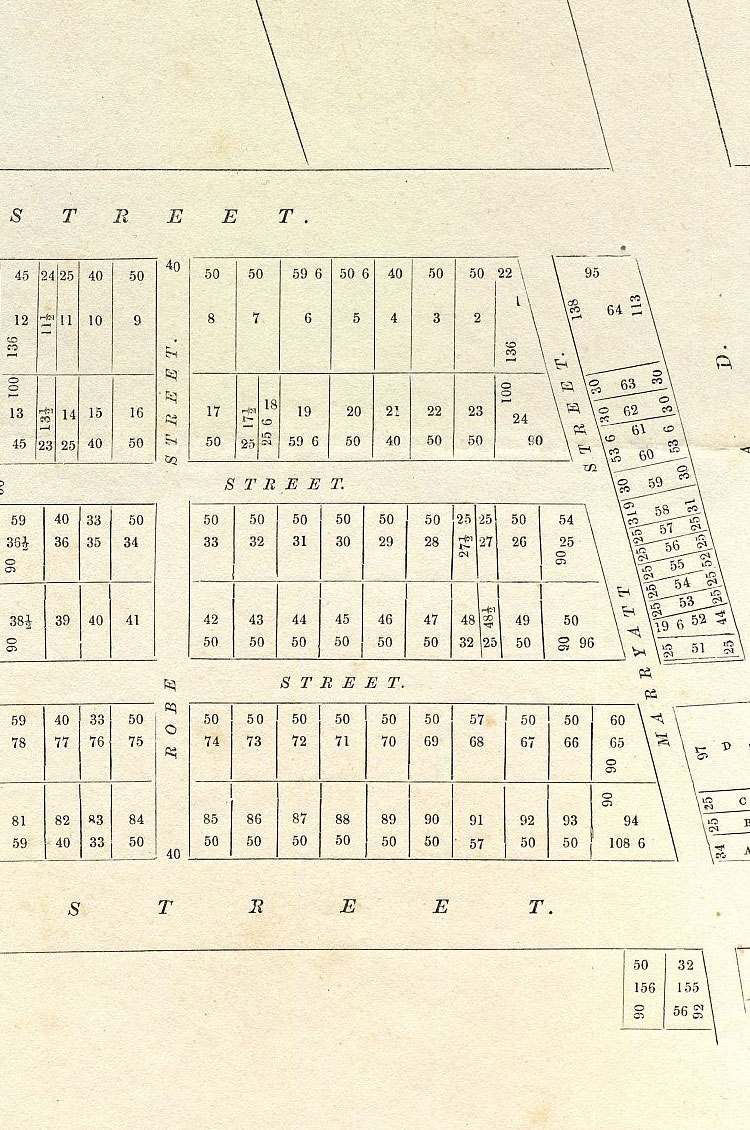 Plan Of Section 2112 B, Port Adelaide, 1852