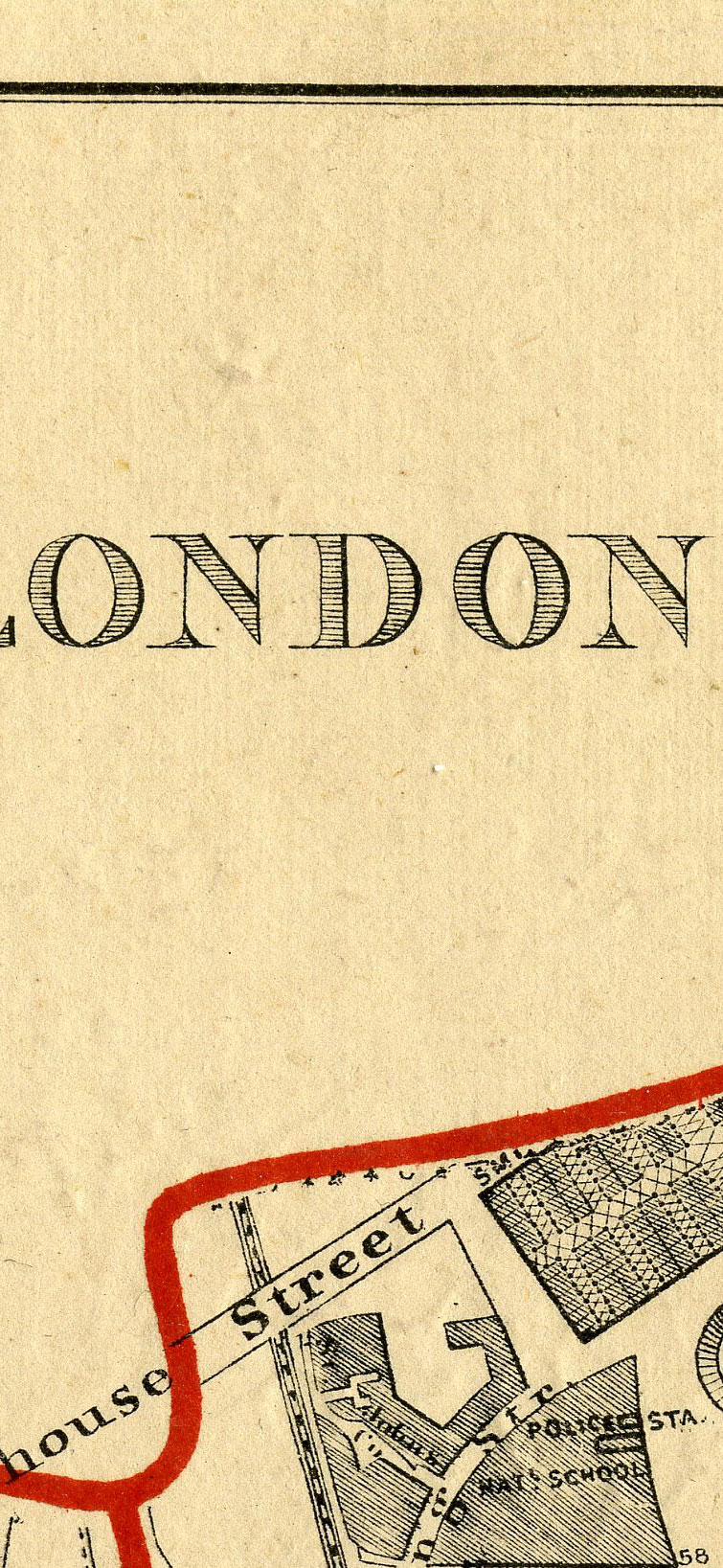 Stanford's School Board Map - City Of London 1877