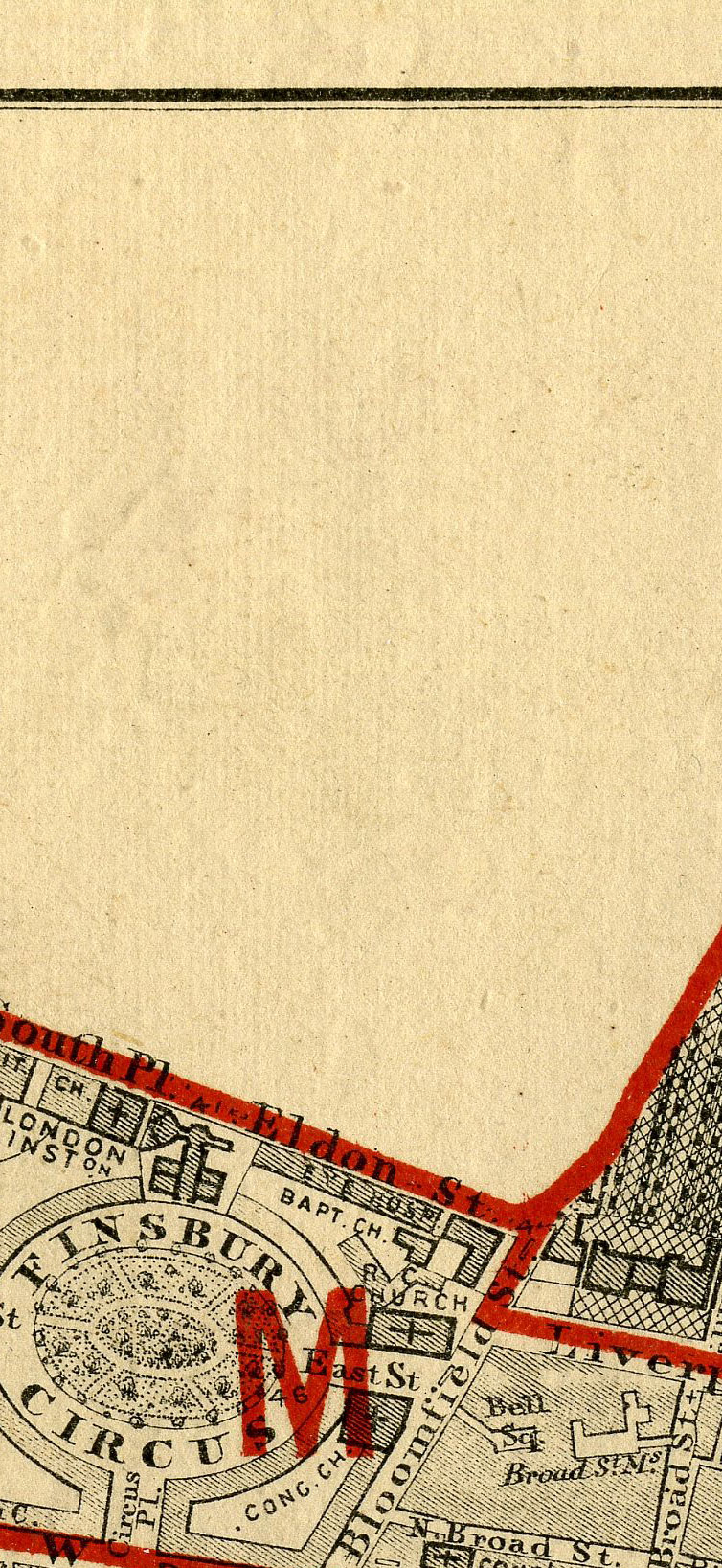 Stanford's School Board Map - City Of London 1877