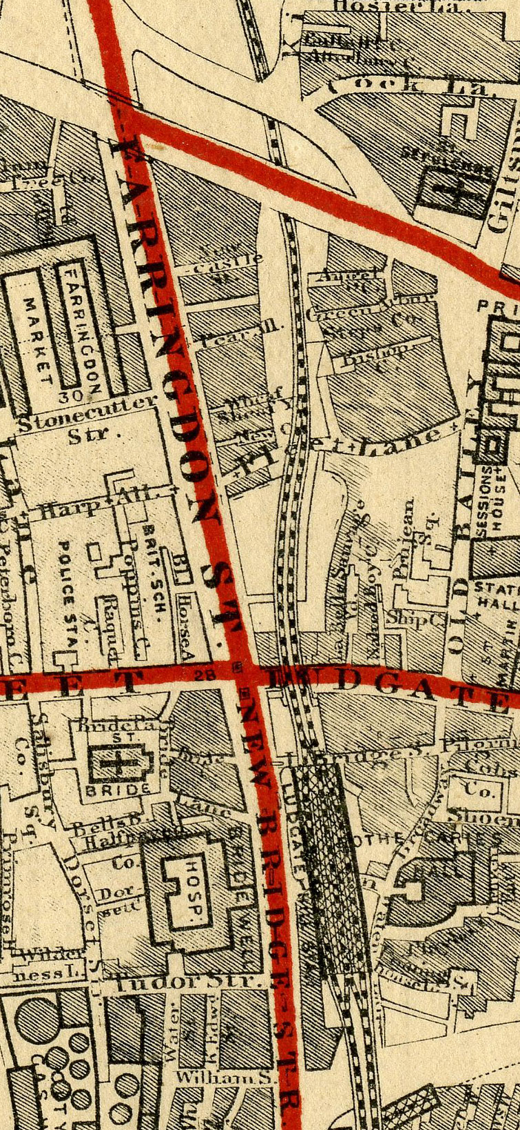 Stanford's School Board Map - City Of London 1877