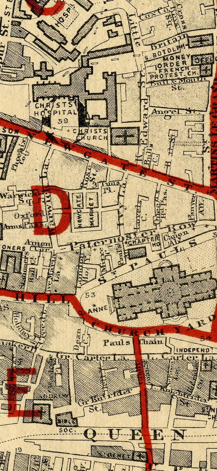 Stanford's School Board Map - City Of London 1877