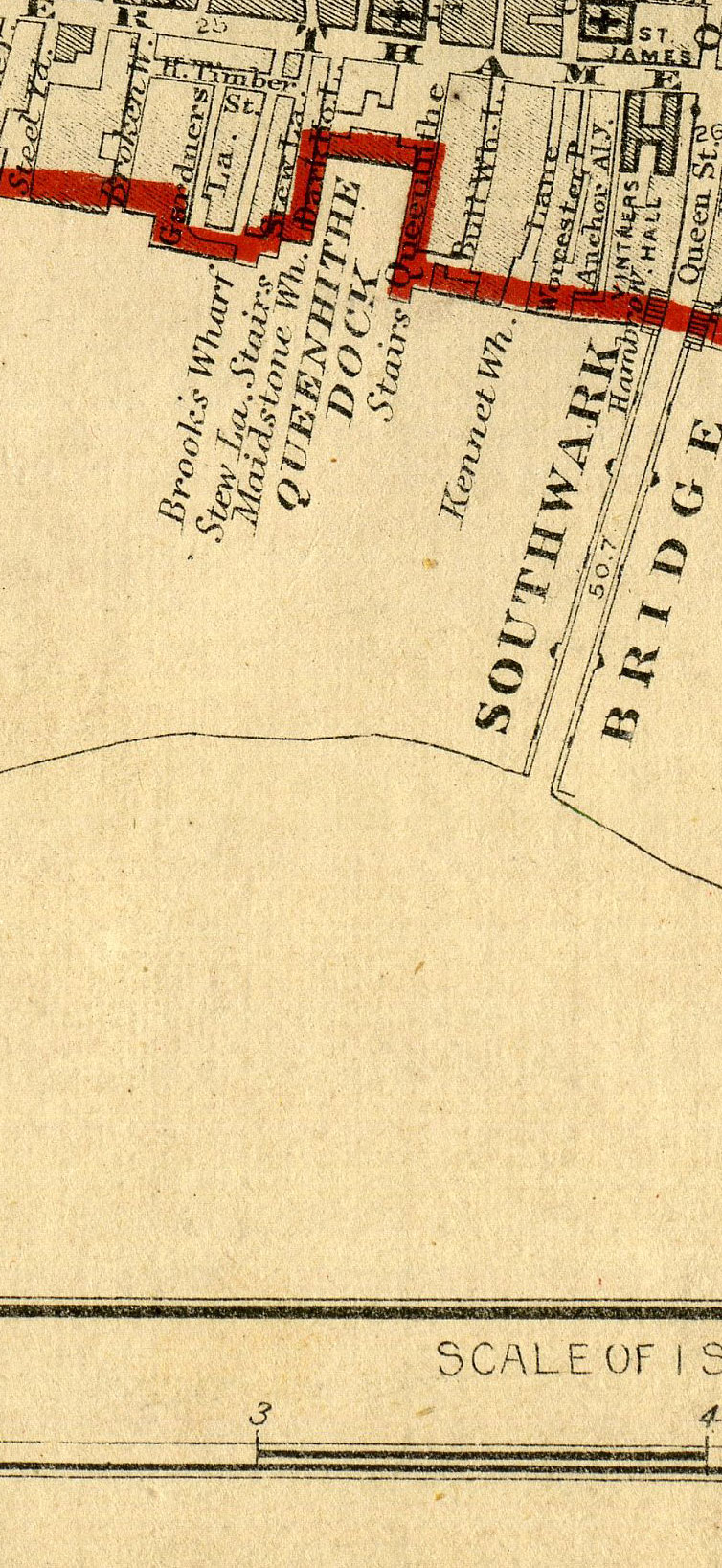 Stanford's School Board Map - City Of London 1877