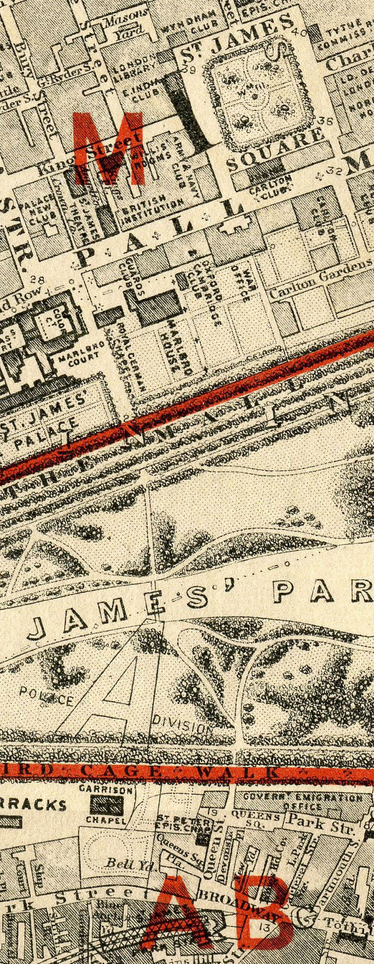 Stanford's School Board Map - Westminster 1877