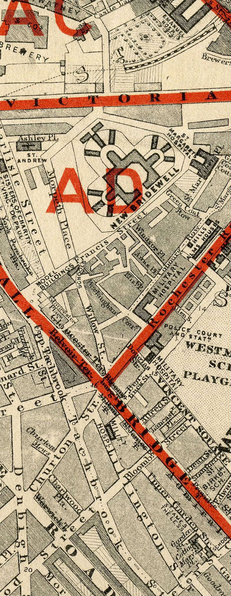 Stanford's School Board Map - Westminster 1877
