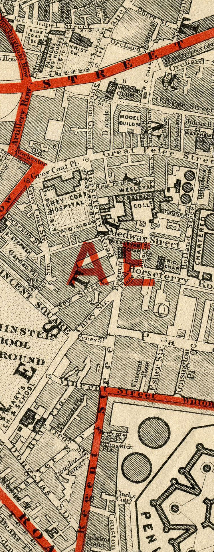 Stanford's School Board Map - Westminster 1877
