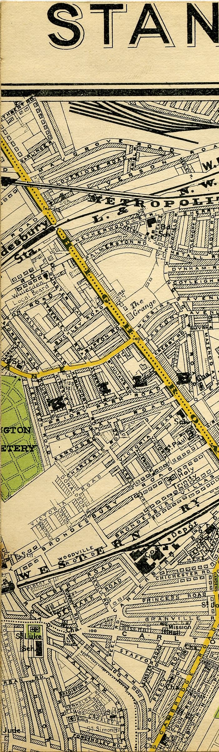 Stanford's Map Of Central London 1897