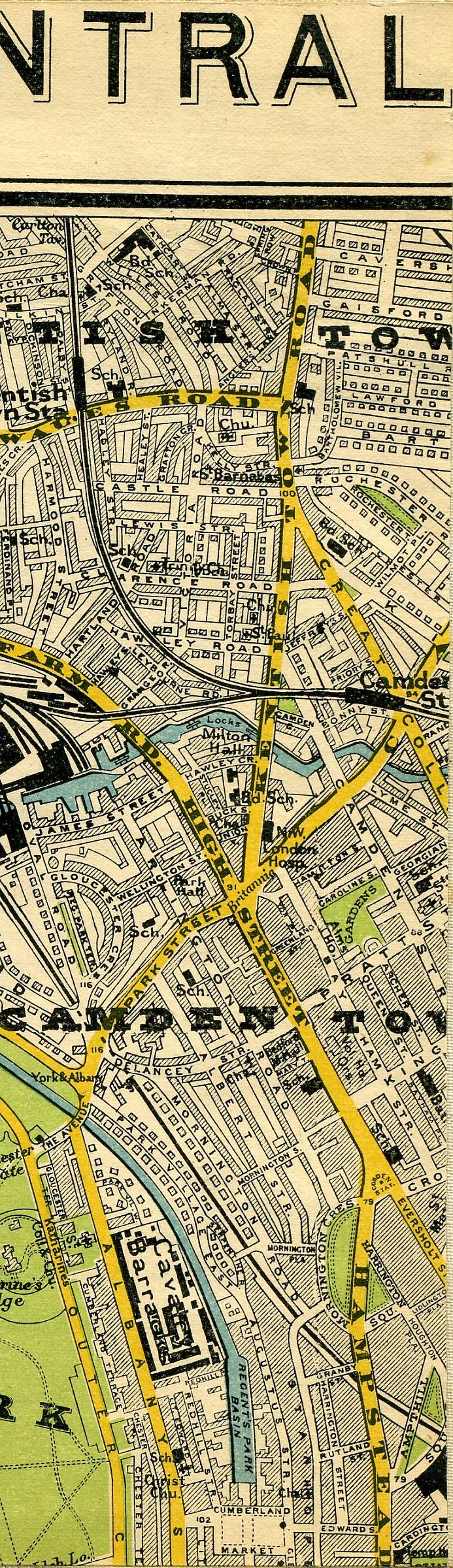 Stanford's Map Of Central London 1897