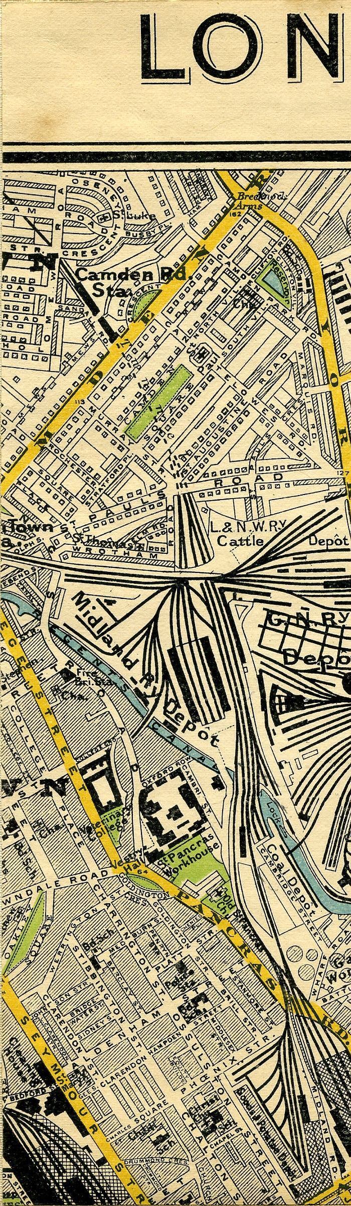 Stanford's Map Of Central London 1897