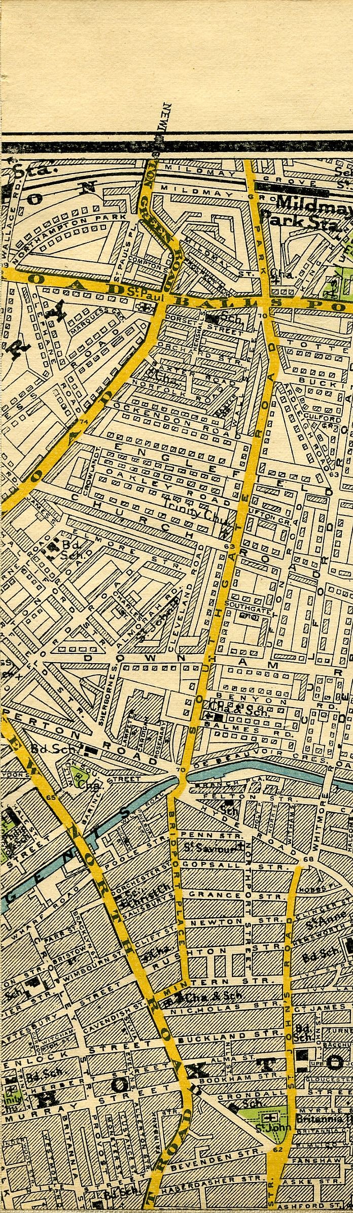 Stanford's Map Of Central London 1897