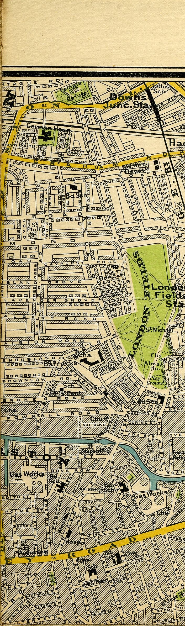 Stanford's Map Of Central London 1897
