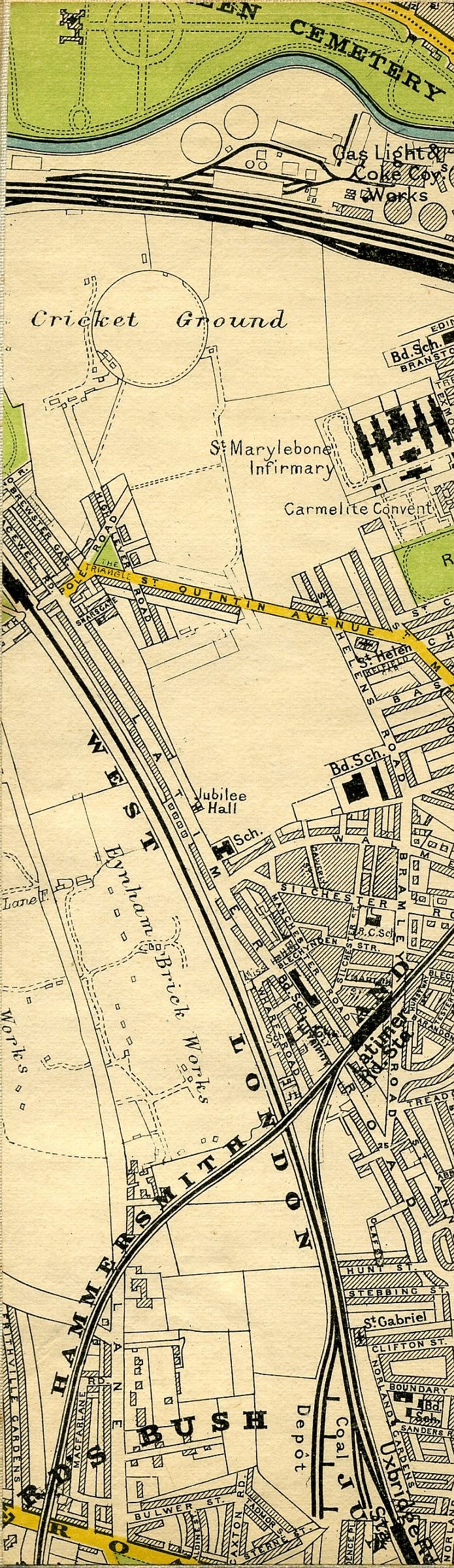 Stanford's Map Of Central London 1897