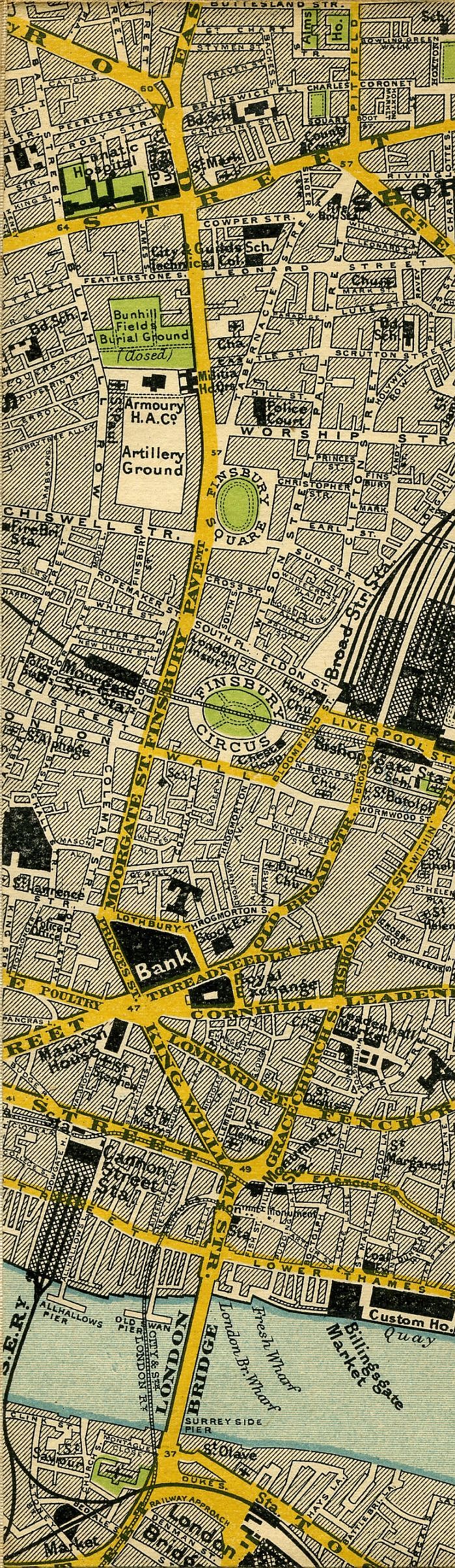 Stanford's Map Of Central London 1897