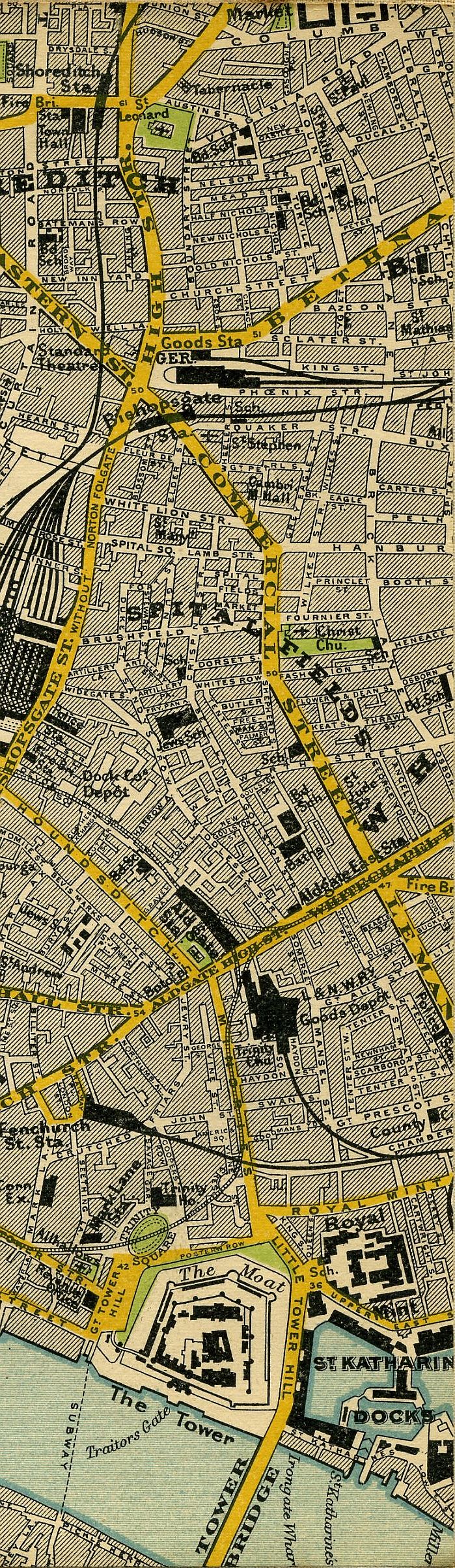 Stanford's Map Of Central London 1897