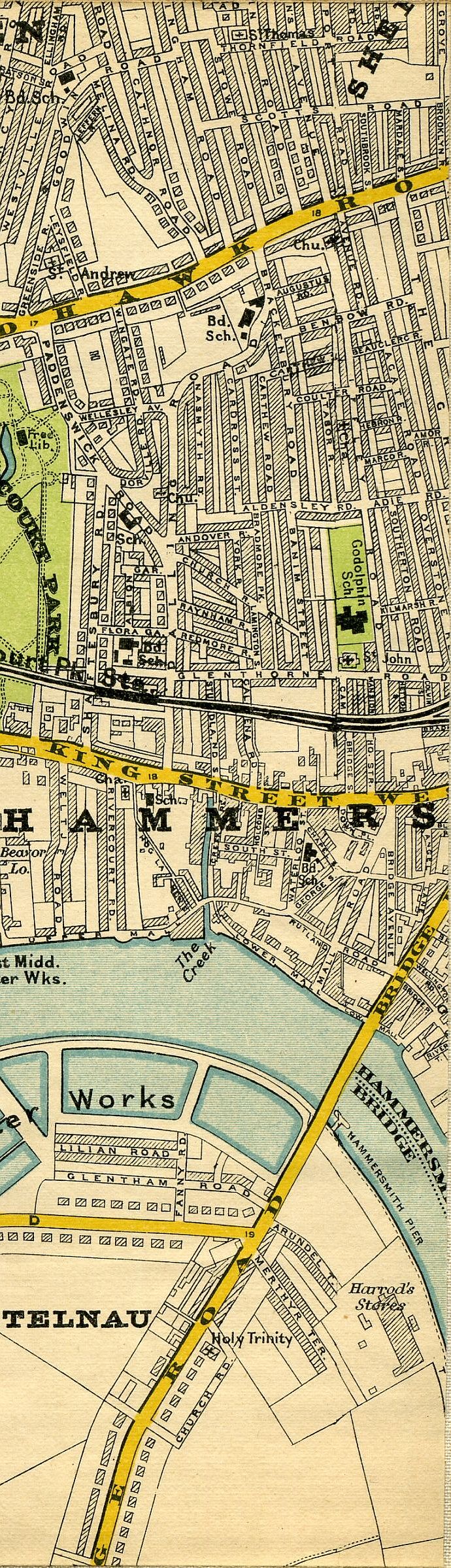 Stanford's Map Of Central London 1897