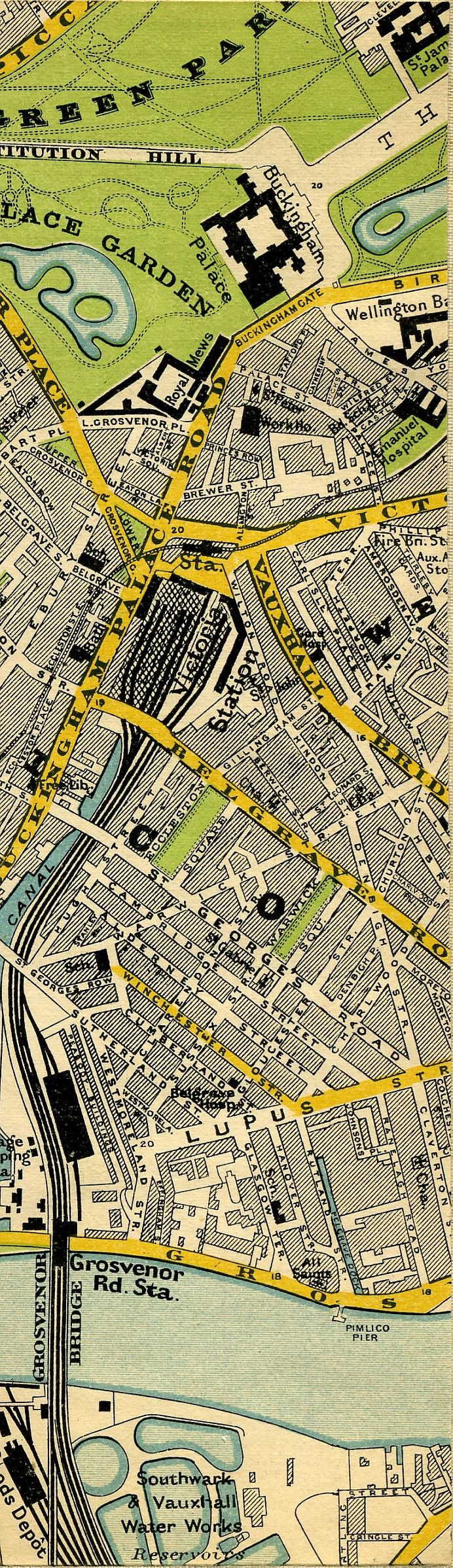 Stanford's Map Of Central London 1897