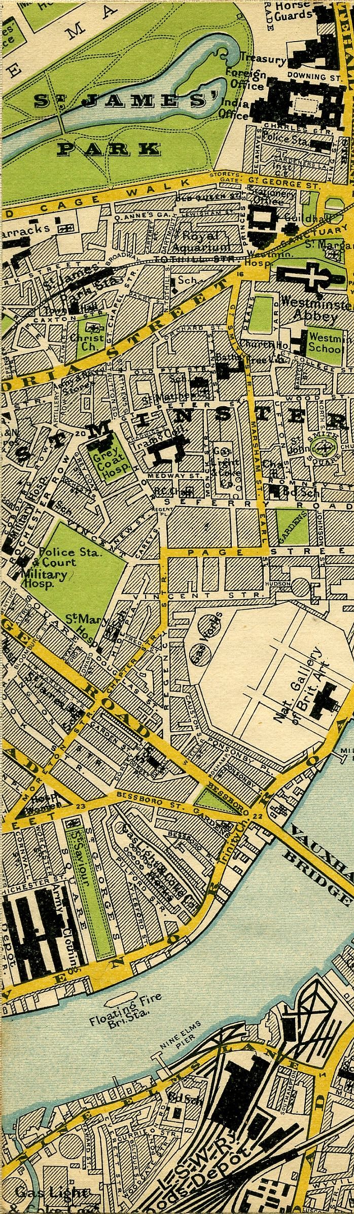Stanford's Map Of Central London 1897