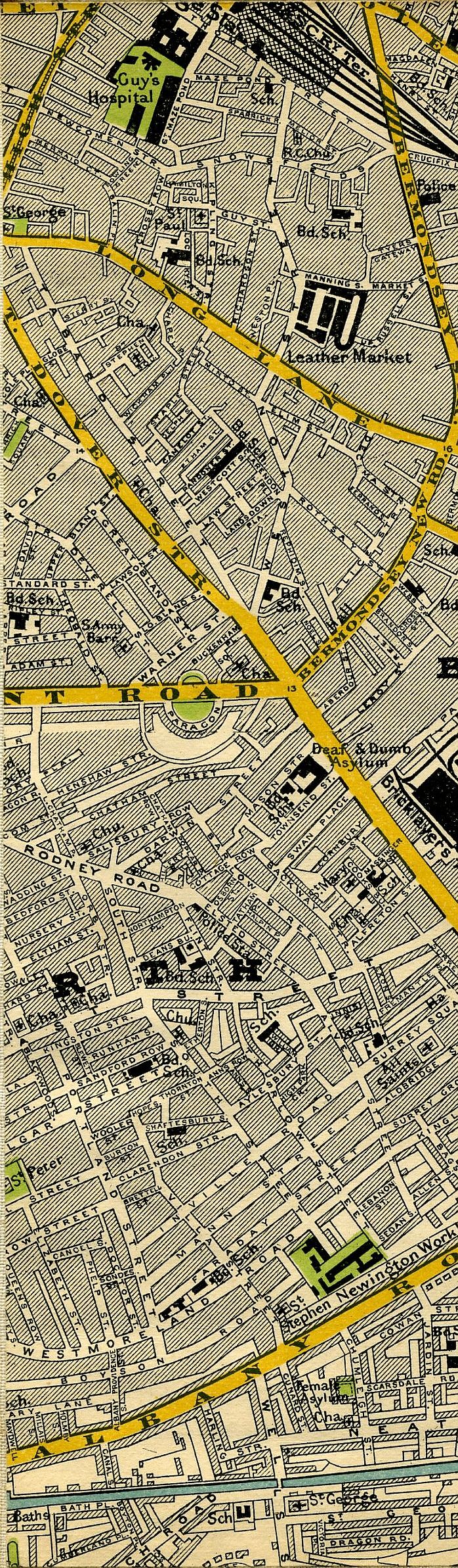 Stanford's Map Of Central London 1897