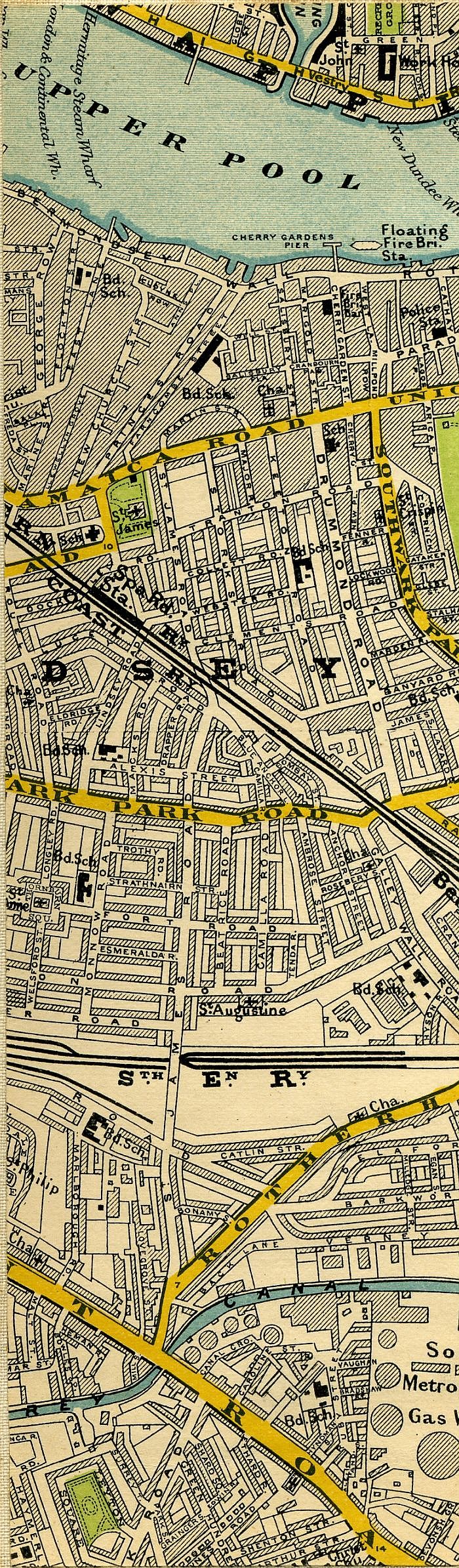 Stanford's Map Of Central London 1897