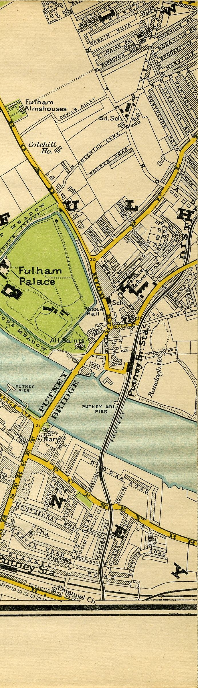 Stanford's Map Of Central London 1897