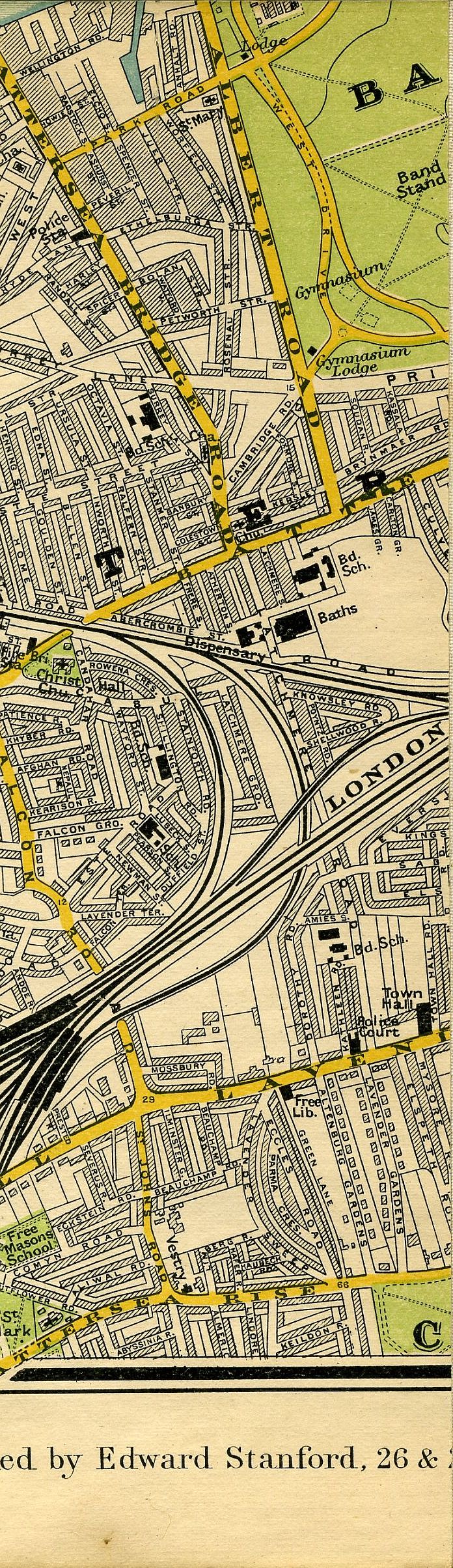 Stanford's Map Of Central London 1897