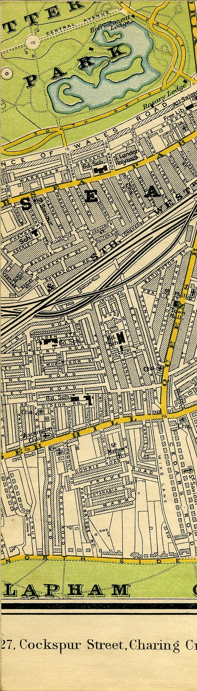 Stanford's Map Of Central London 1897