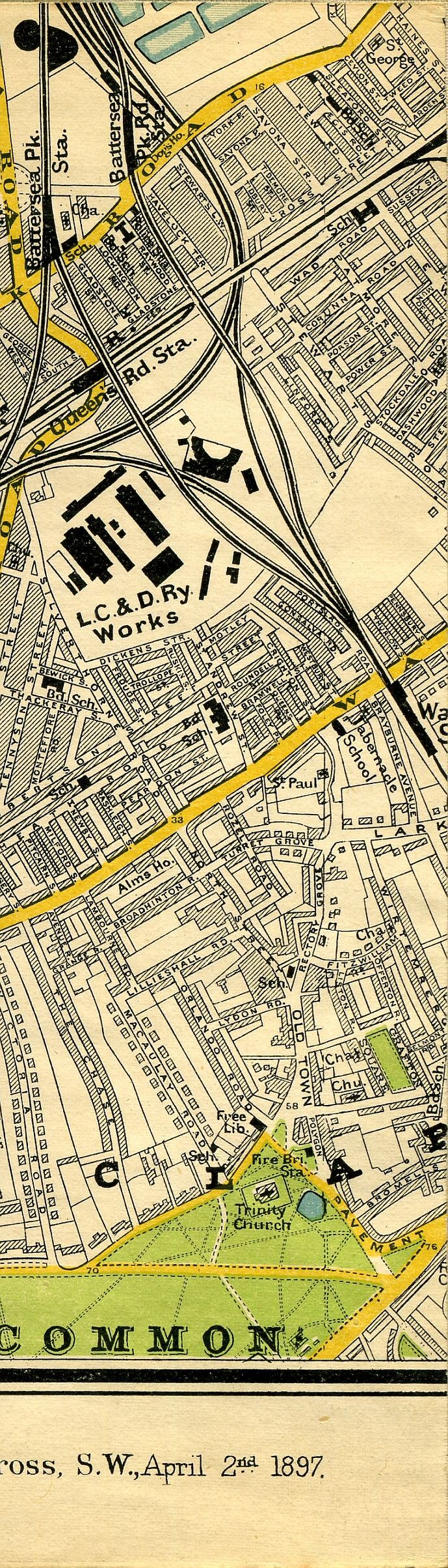 Stanford's Map Of Central London 1897