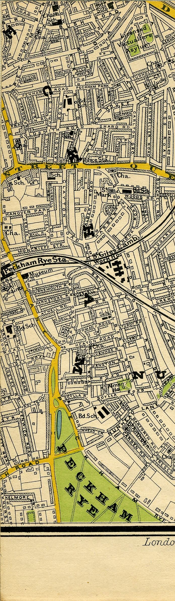 Stanford's Map Of Central London 1897