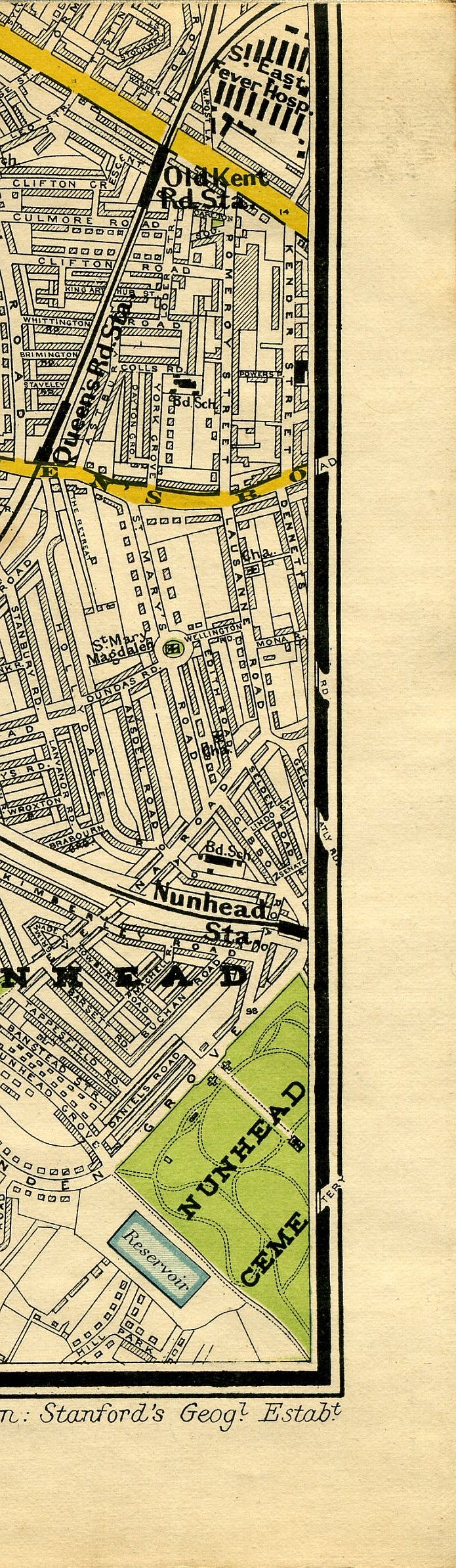 Stanford's Map Of Central London 1897