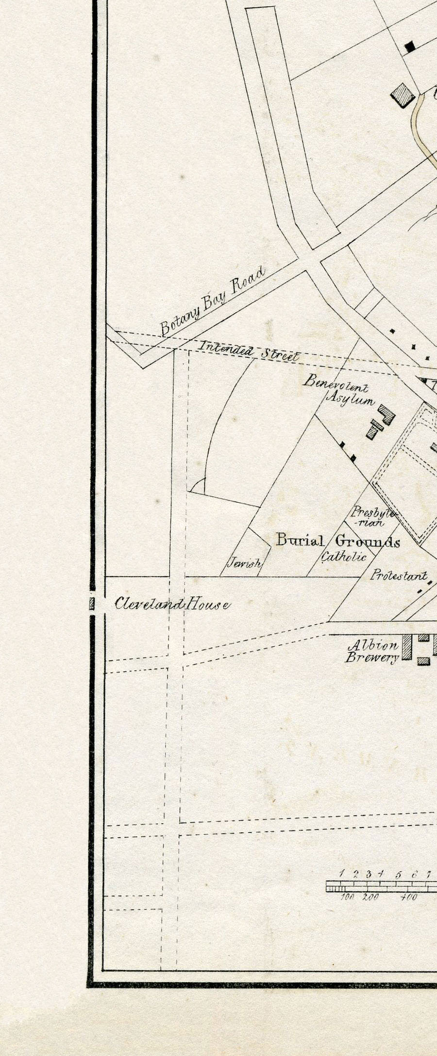 Plan Of Sydney With Pyrmont 1836